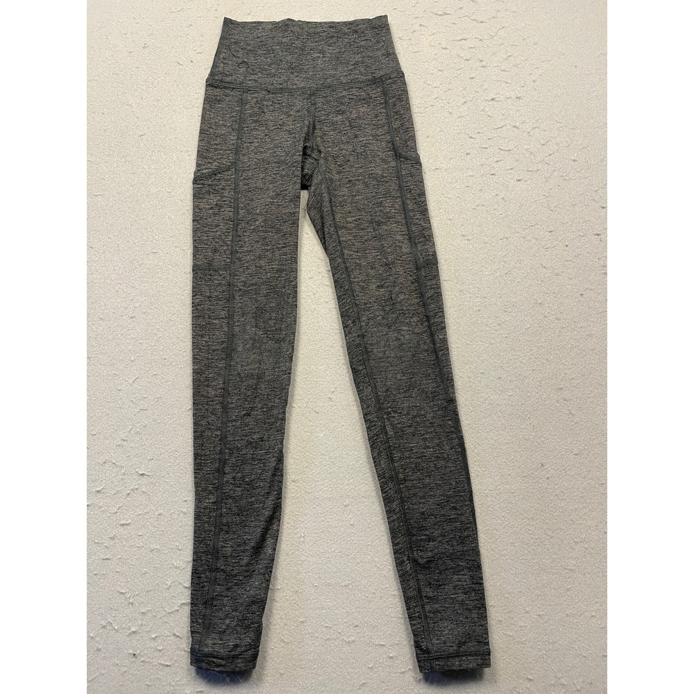 Aerie Chill Play Move Leggings Space Dye Gray XXS Womens